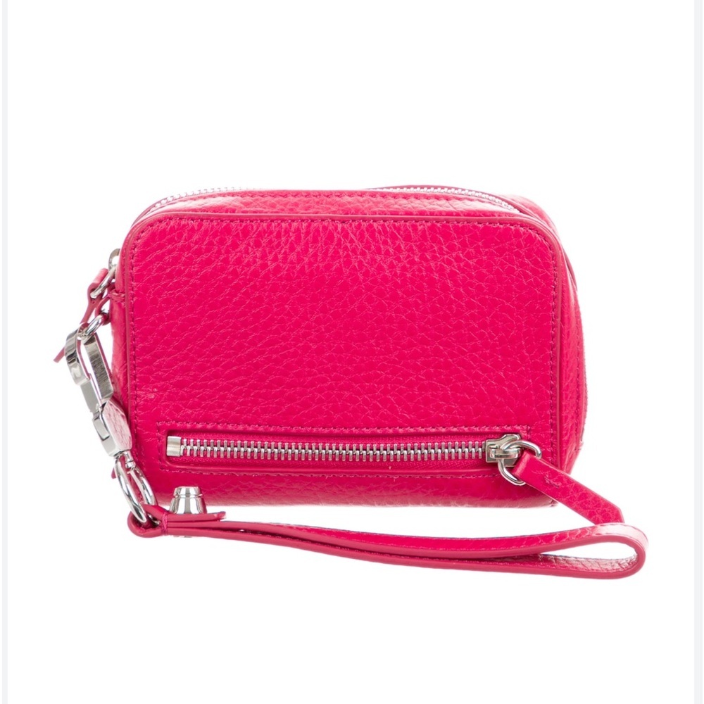 ALEXANDER WANG Pink Leather Wristlet